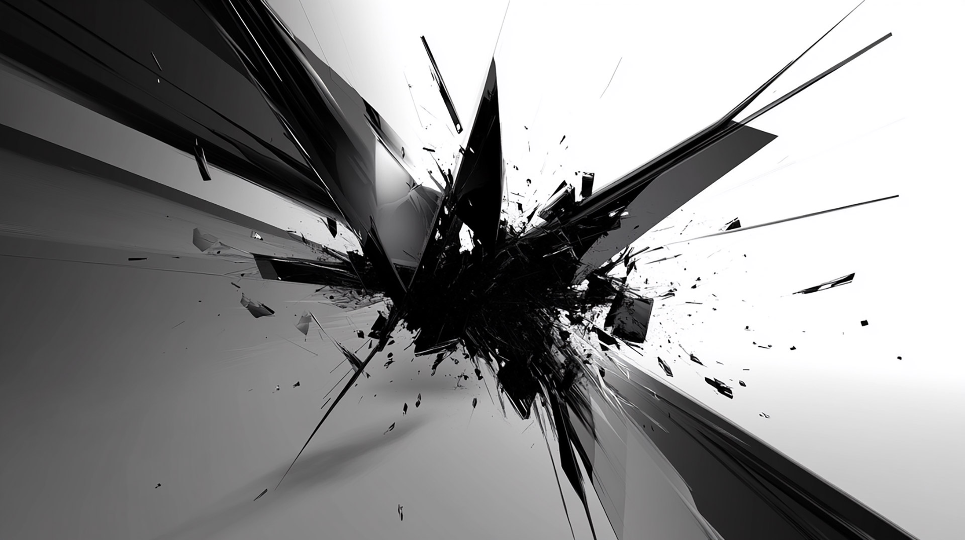 Creative AI Wallpaper: Abstract Black and White Aesthetics