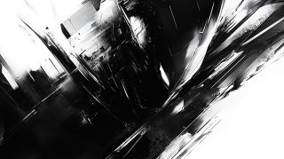 AI Generated HD Wallpaper: Abstract Black and White Style