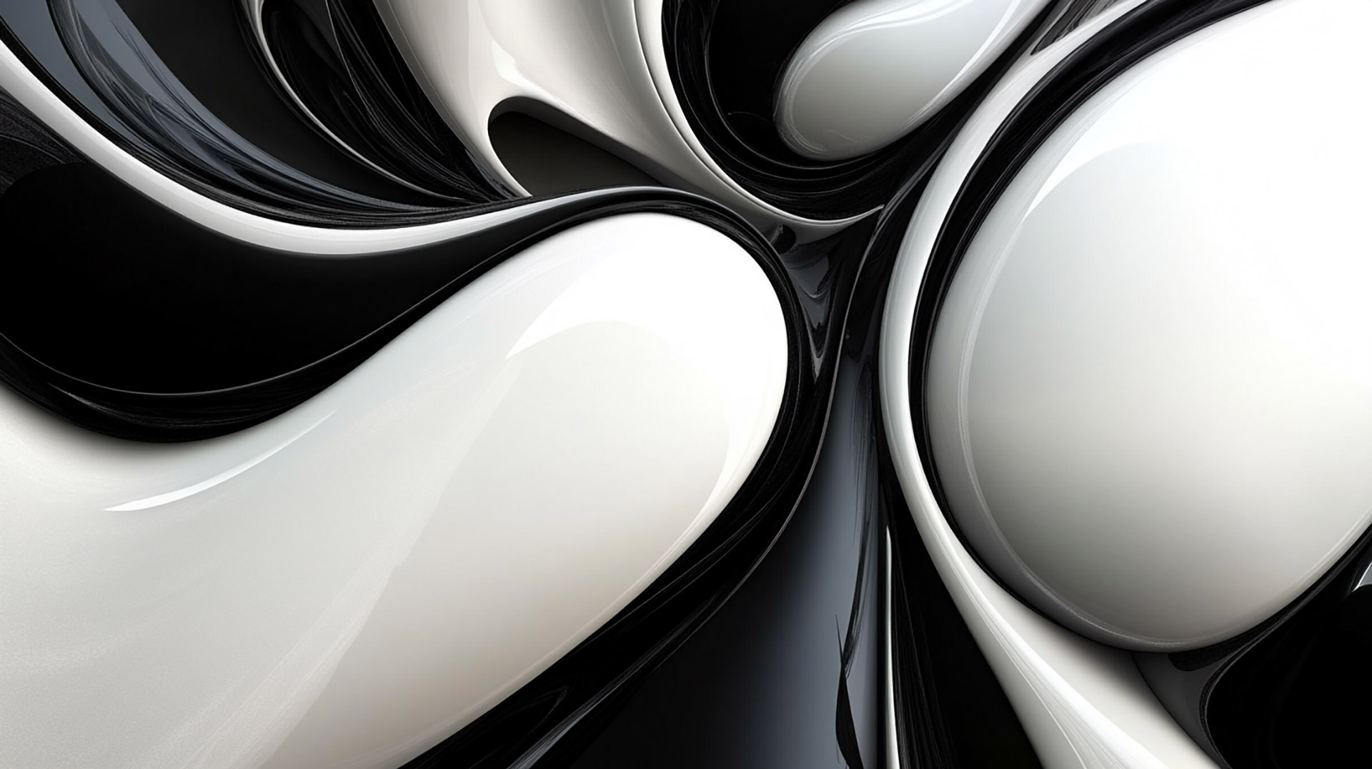 Abstract White and Black Wallpaper for HD Desktop Background