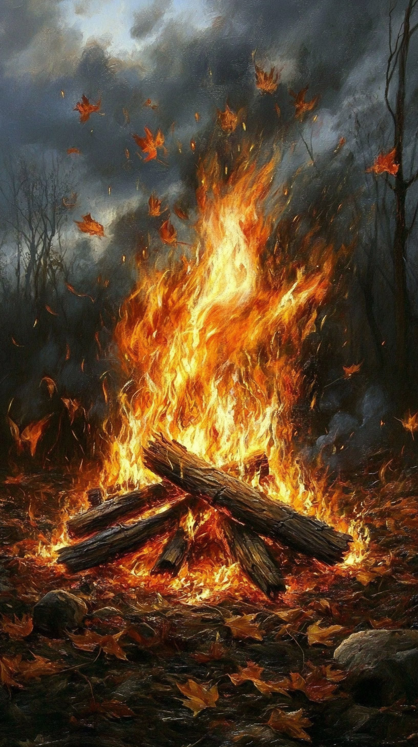 Vibrant Campfire Images for Your Mobile Device