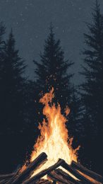 Stunning Campfire Wallpaper for Your Mobile Screen