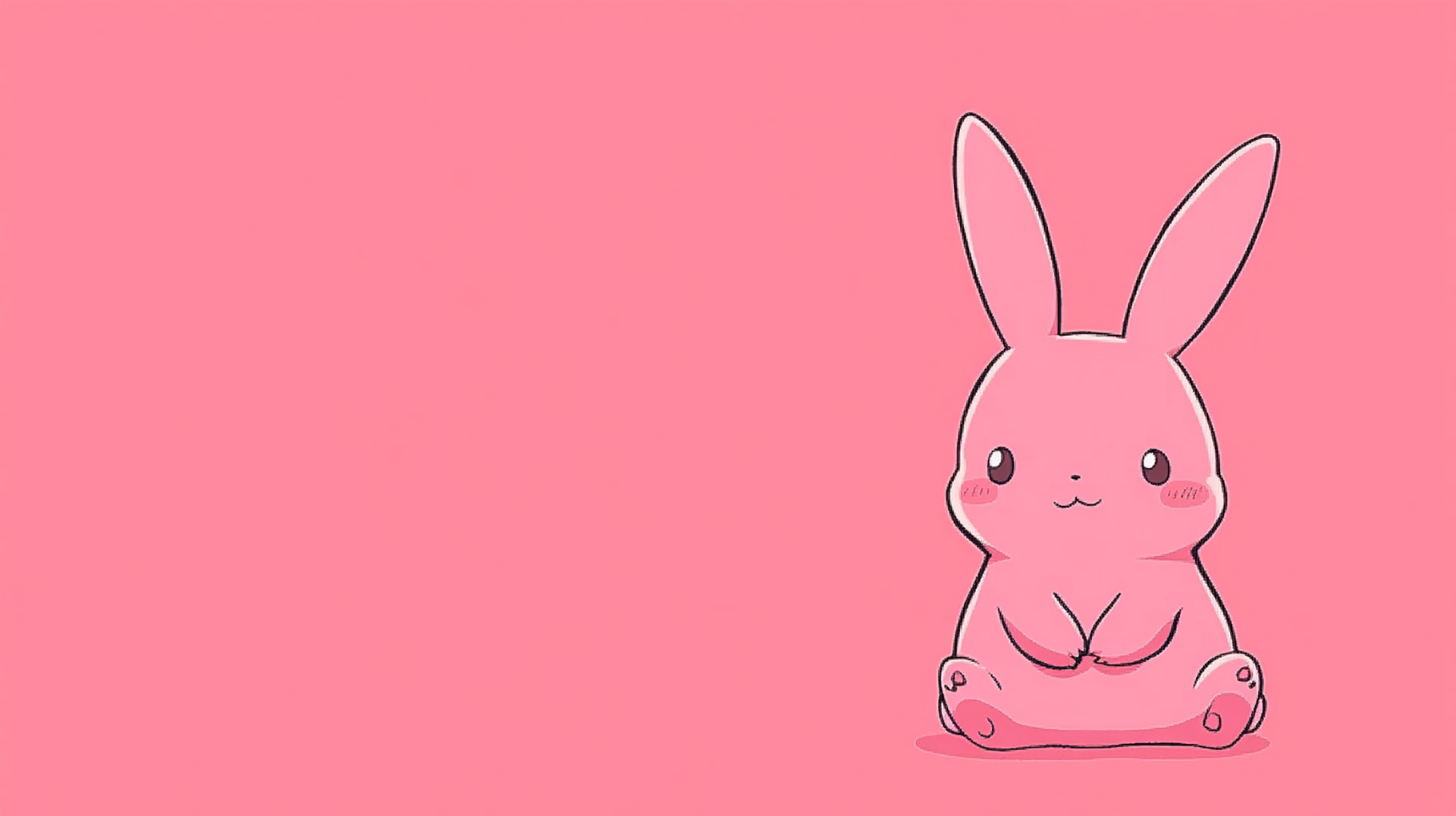 AI Wallpaper: Adorable Pink Bunny HD Wallpapers