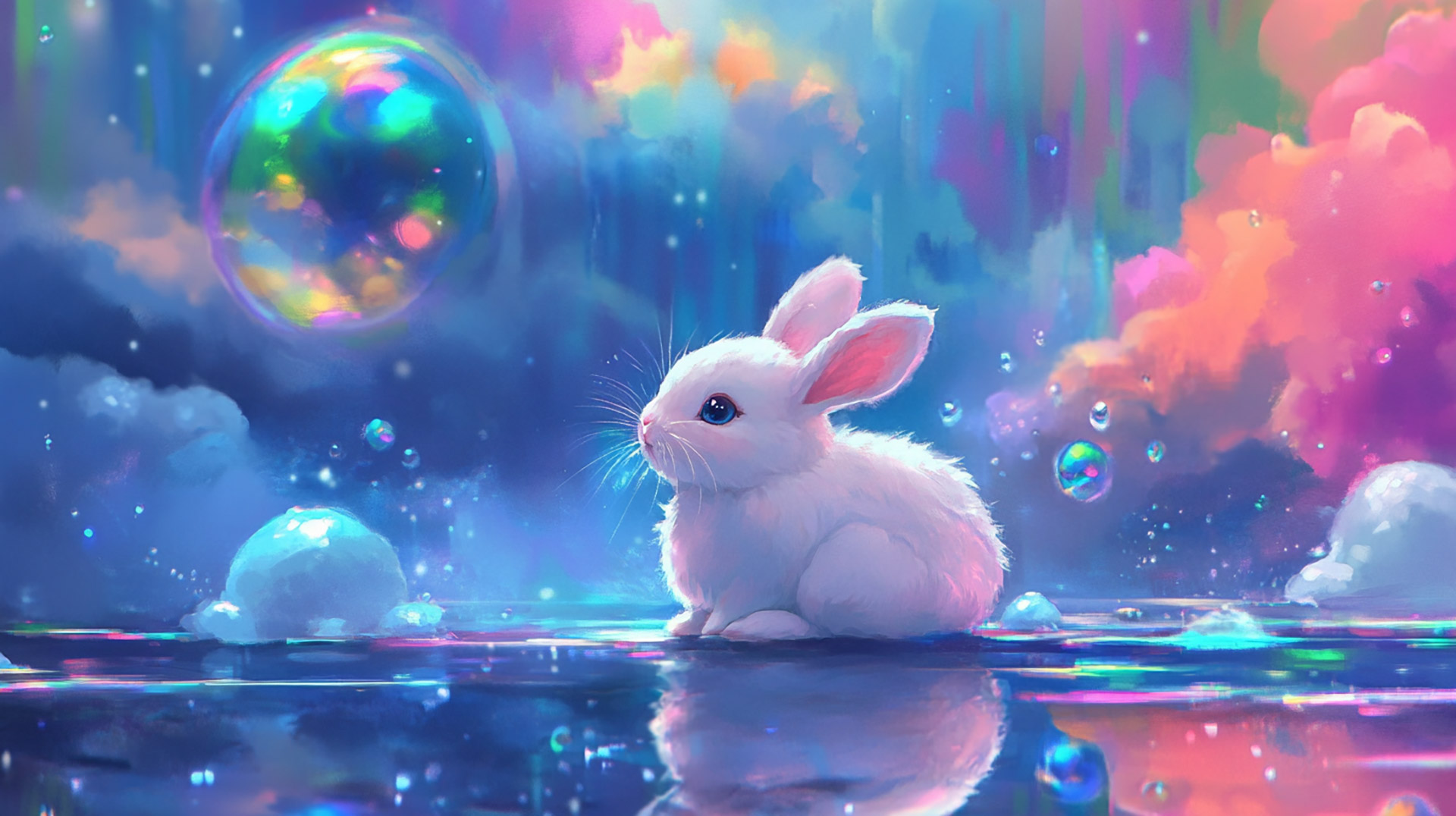 Pictures of Cute Pink Bunnies: Free Wallpaper