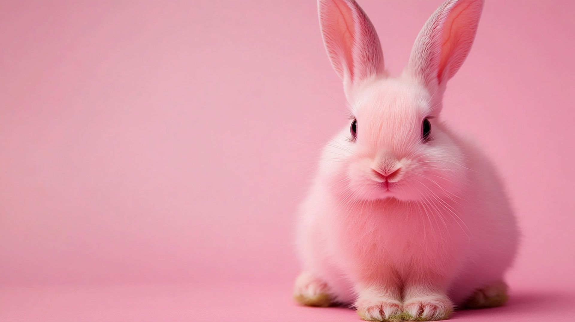 8K Aesthetic Pink Bunny Digital Background for PC