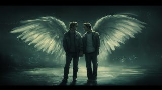 Download 4K Angel and Damon Anime Desktop Background