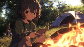 Ultra HD Anime Campfire Wallpaper for PC Wallpapers