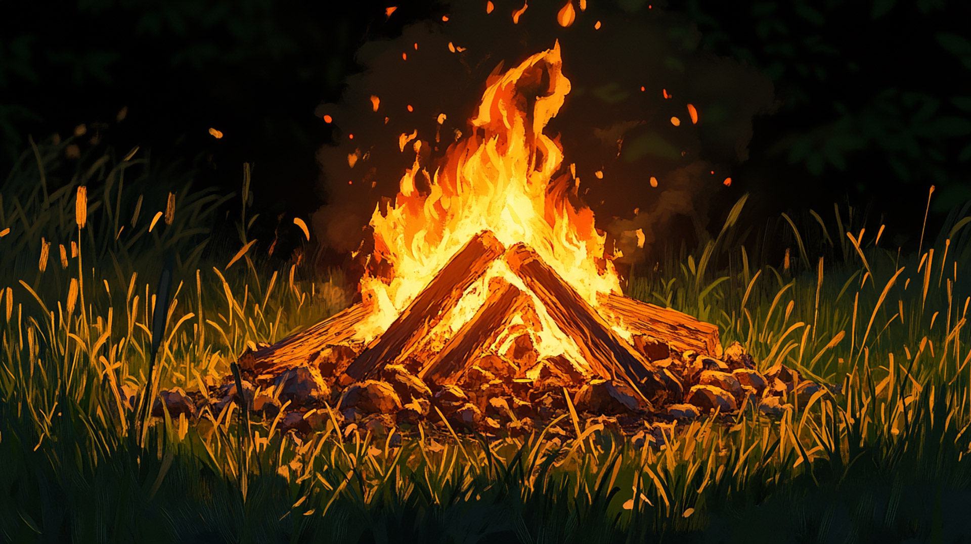 Stunning 8k Anime Campfire Images: HD Wallpaper Collection