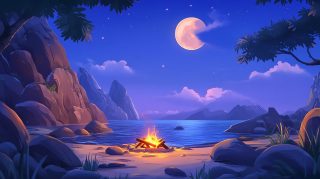 Free Stock Photos: Anime Campfire Wallpaper for PC