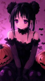 Spooky Yet Cute: Anime Halloween HD Wallpapers for Phones