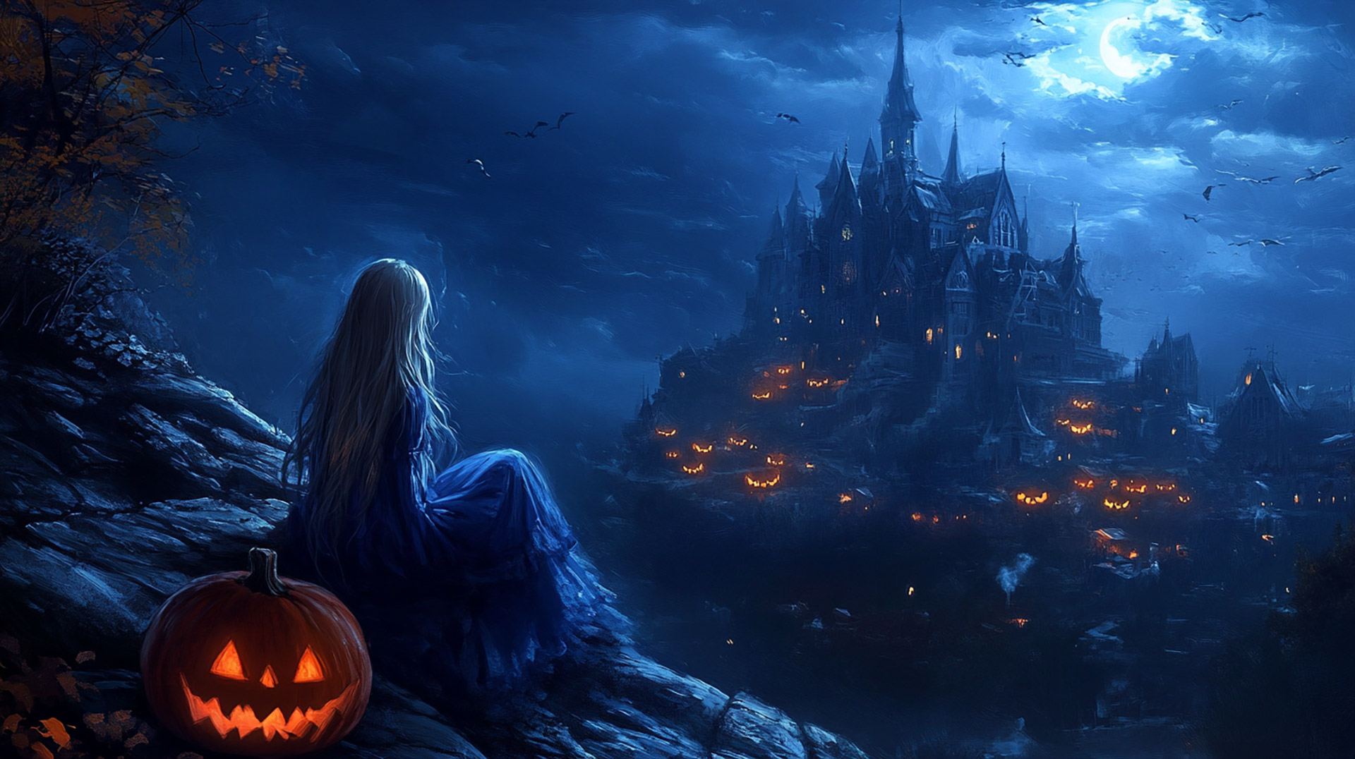 Ultra HD Anime Halloween Backgrounds for PC Wallpapers