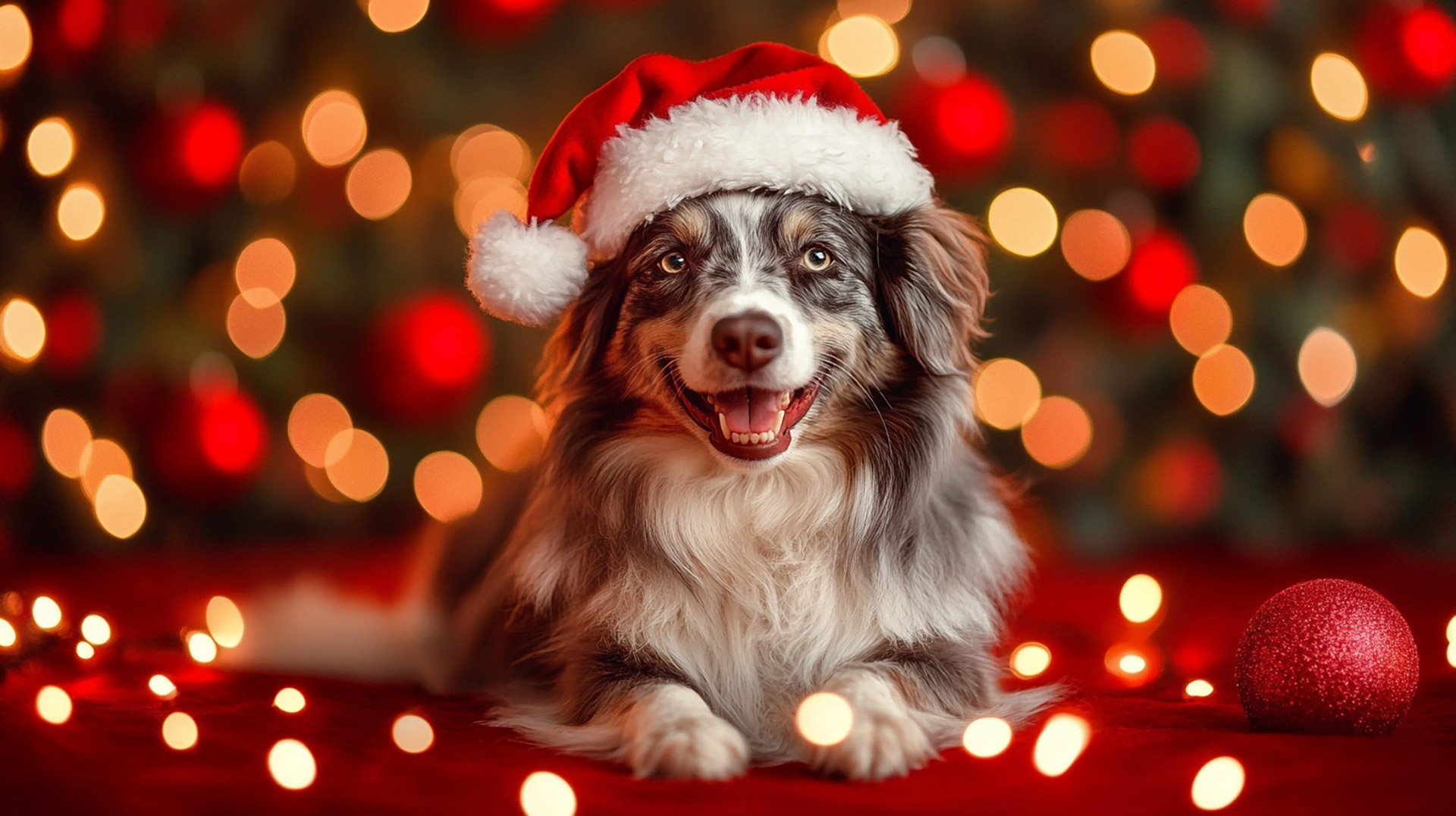 Download Ultra HD Australian Shepherd Christmas Wallpapers