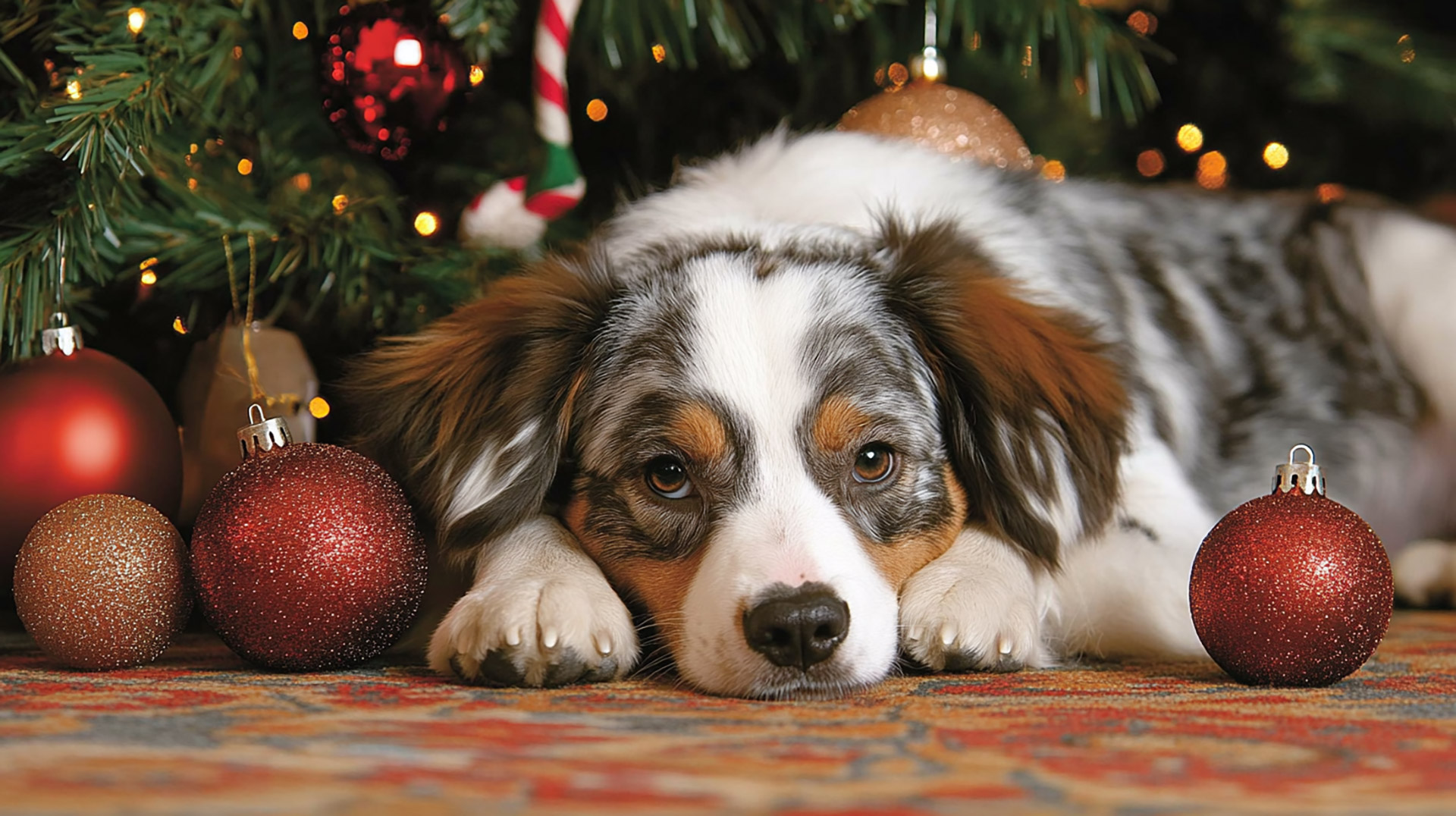 Free 1920x1080 Australian Shepherd Christmas Wallpapers