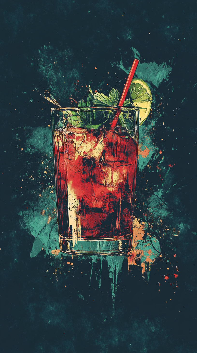 Stylish Photo Backgrounds Featuring Colorful Cocktails