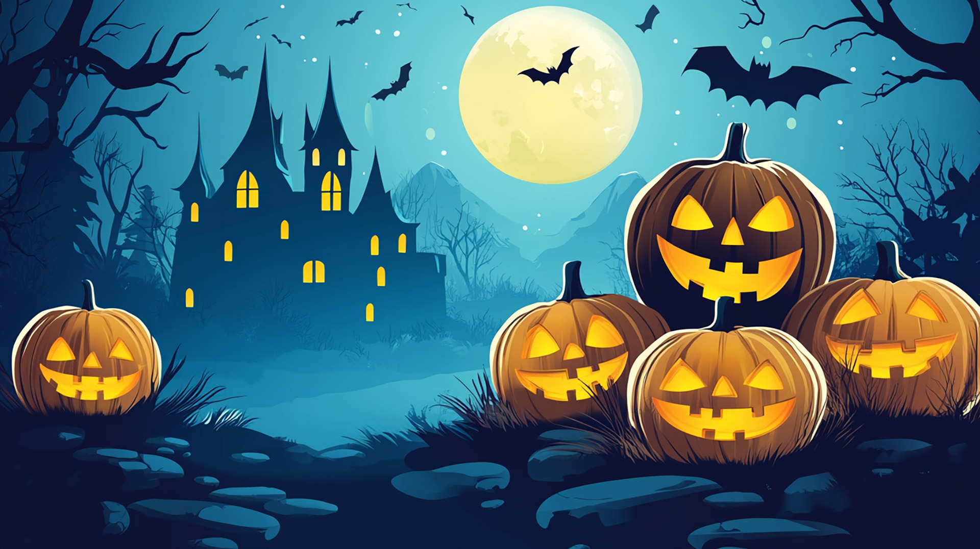 Free Wallpaper for Desktop: Spine-Chilling Halloween Scenes