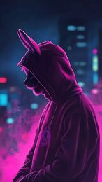 Download Vibrant Bad Bunny Wallpaper for Android Phones