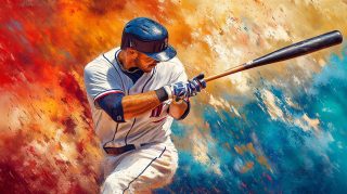 Downloadable Digital Backgrounds Featuring Baseball Player Bat