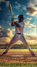 Baseball Player HD Mobile Wallpaper for iPhone