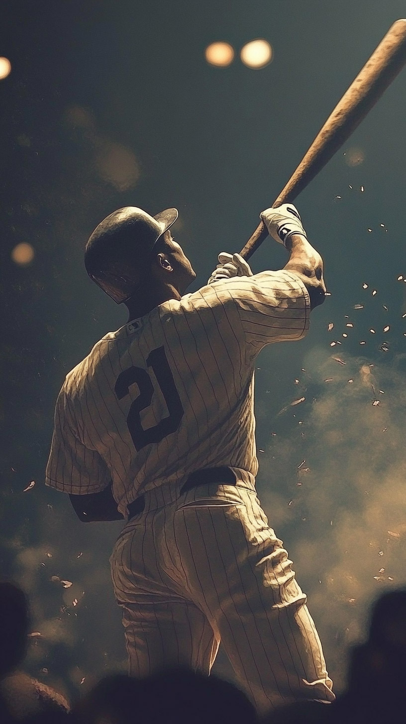 Mobile Wallpaper Collection: Dynamic Baseball Player Images