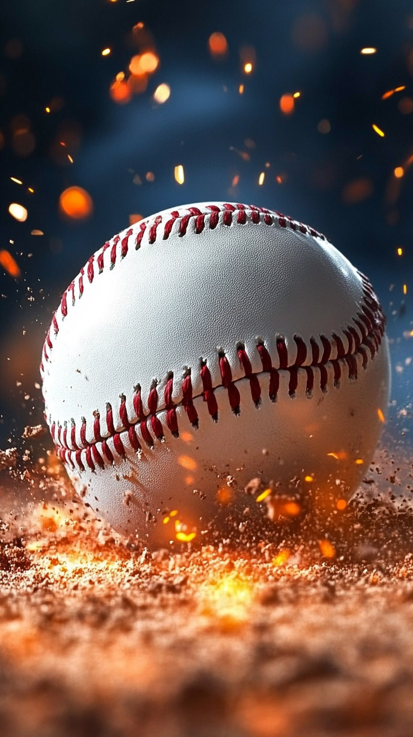 Eye-Catching Baseball Digital Backgrounds for iPhone