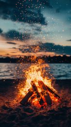 Download Free Digital Backgrounds Featuring Beach Campfires