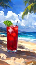 Relaxing Beach and Cocktail Images: Perfect for iPhone