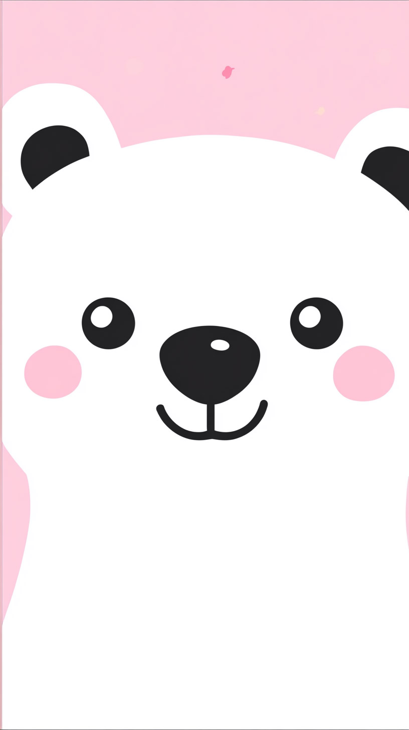 Vibrant HD Bear Face Kawaii Wallpapers for Android