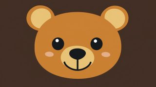 Download Cute Kawaii Bear Face Digital Background Images