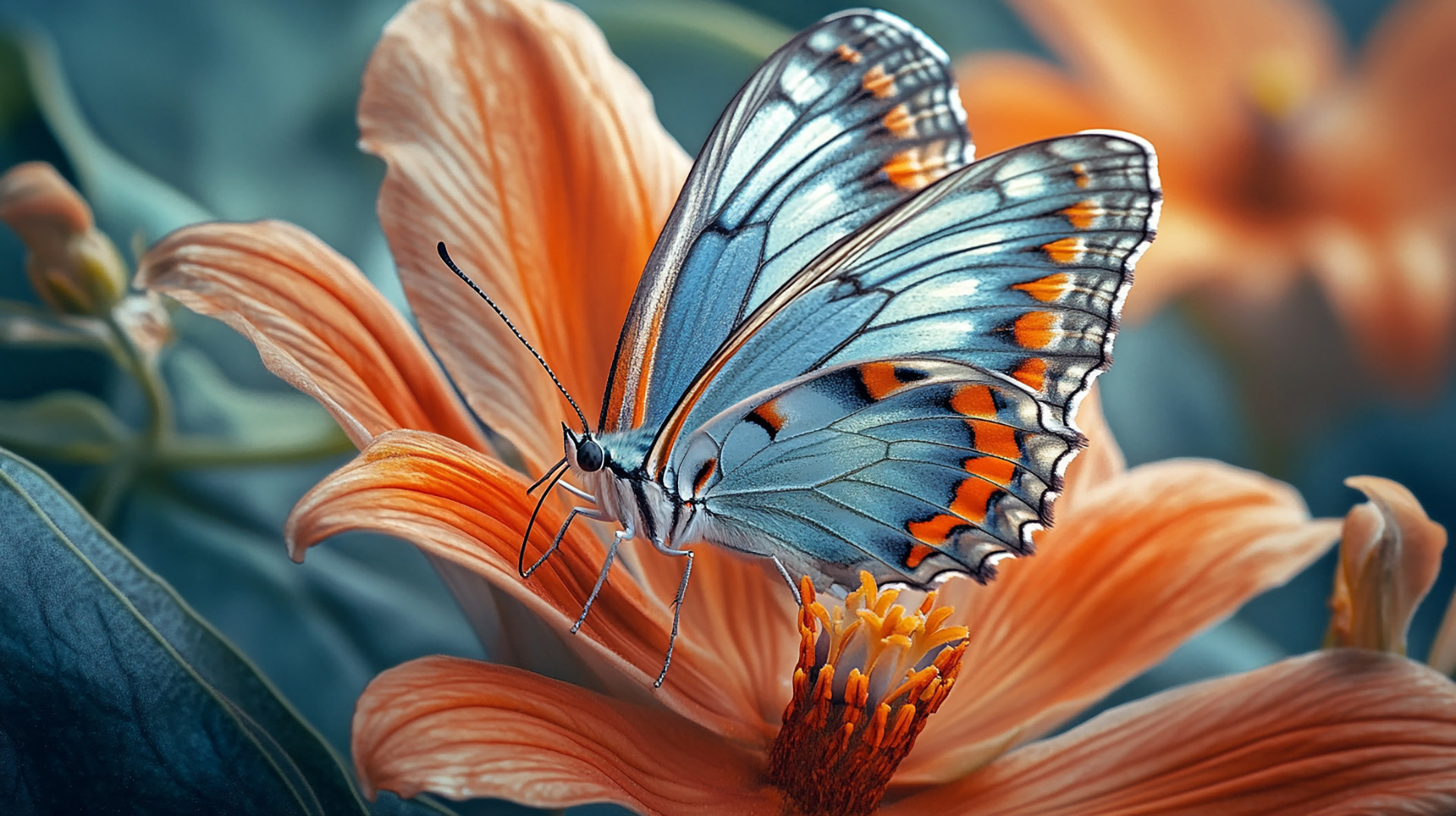 Stunning Digital Backgrounds: Butterfly and Flower Images