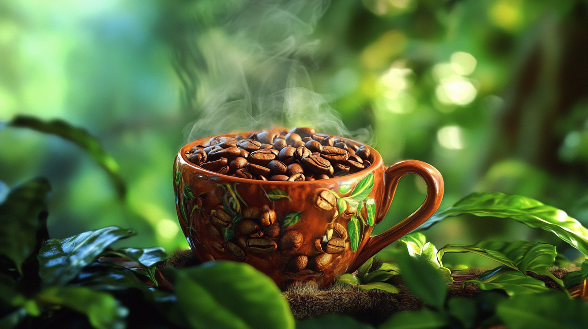 Stunning 4K Coffee Cup Wallpaper for PC Background