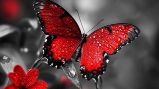 Beautiful Black and Red Butterfly Images for PC Wallpapers