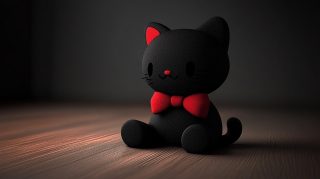 Stunning Black and Red Hello Kitty Stock Photos Online