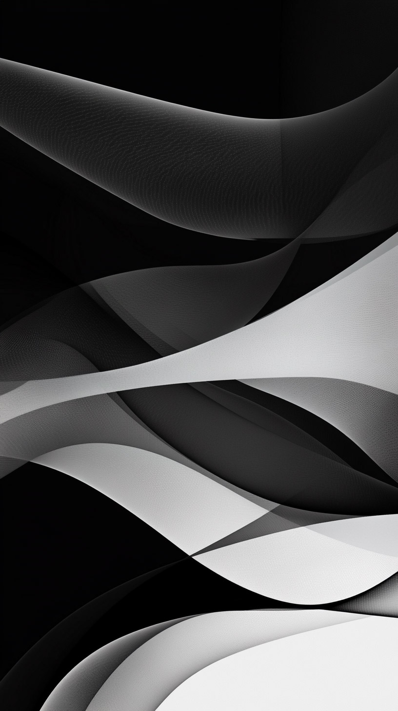 Unique Black and White Abstract Art for Your Phone