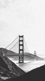 Stunning Black and White Golden Gate Bridge Photo Download