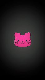 Exclusive Black-Pink Hello Kitty Image for Mobile Use