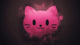 Stunning 4K and 8K Black Pink Hello Kitty Wallpaper