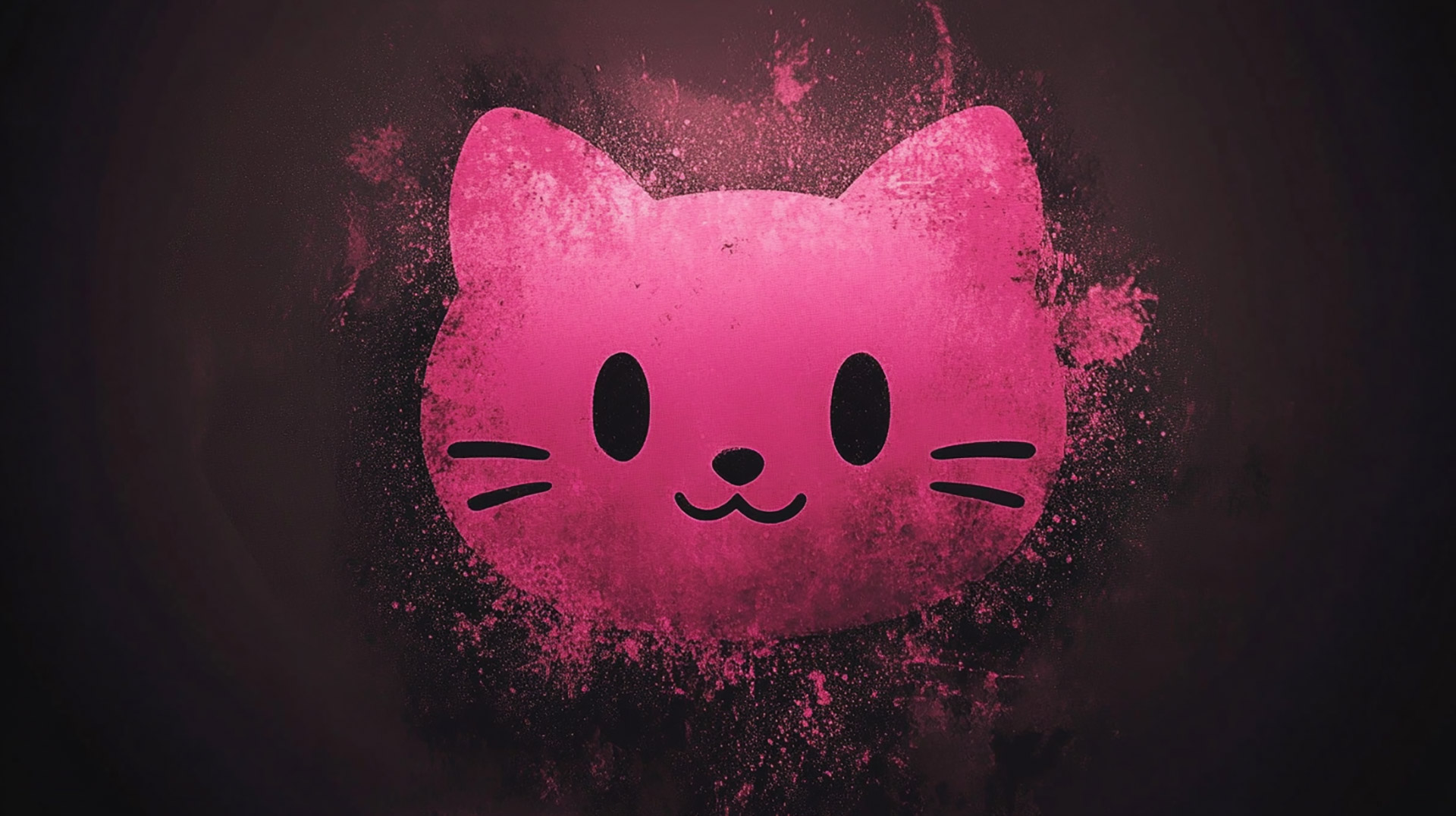 Stunning 4K and 8K Black Pink Hello Kitty Wallpaper