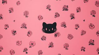 AI Wallpaper: Unique Black Pink Hello Kitty Designs