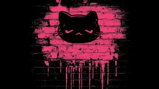 Free Stock Photos of Black Pink Hello Kitty Art