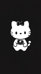 Minimalist Hello Kitty Image for Android and iPhone