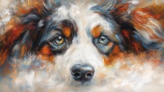 Stunning 4K Blue Merle Australian Shepherd Wallpaper