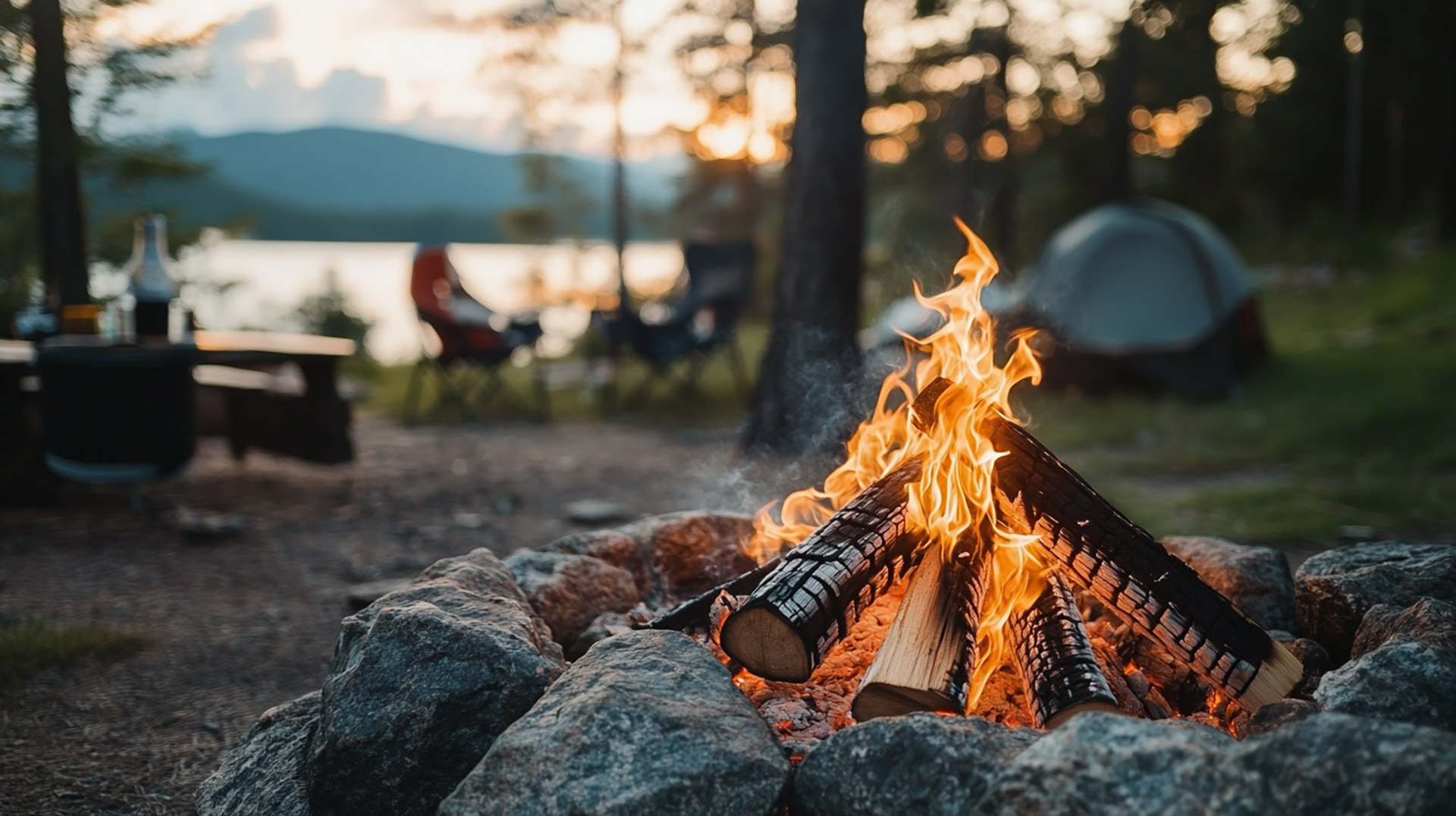 Blurry Campfire Wallpaper HD for Stunning Desktop Background