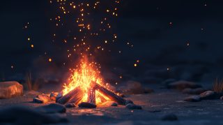 PC Wallpapers: Blurry Campfire in Beautiful HD