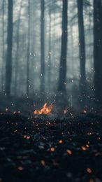 Download Free Blurry Campfire Images for iPhone and Android