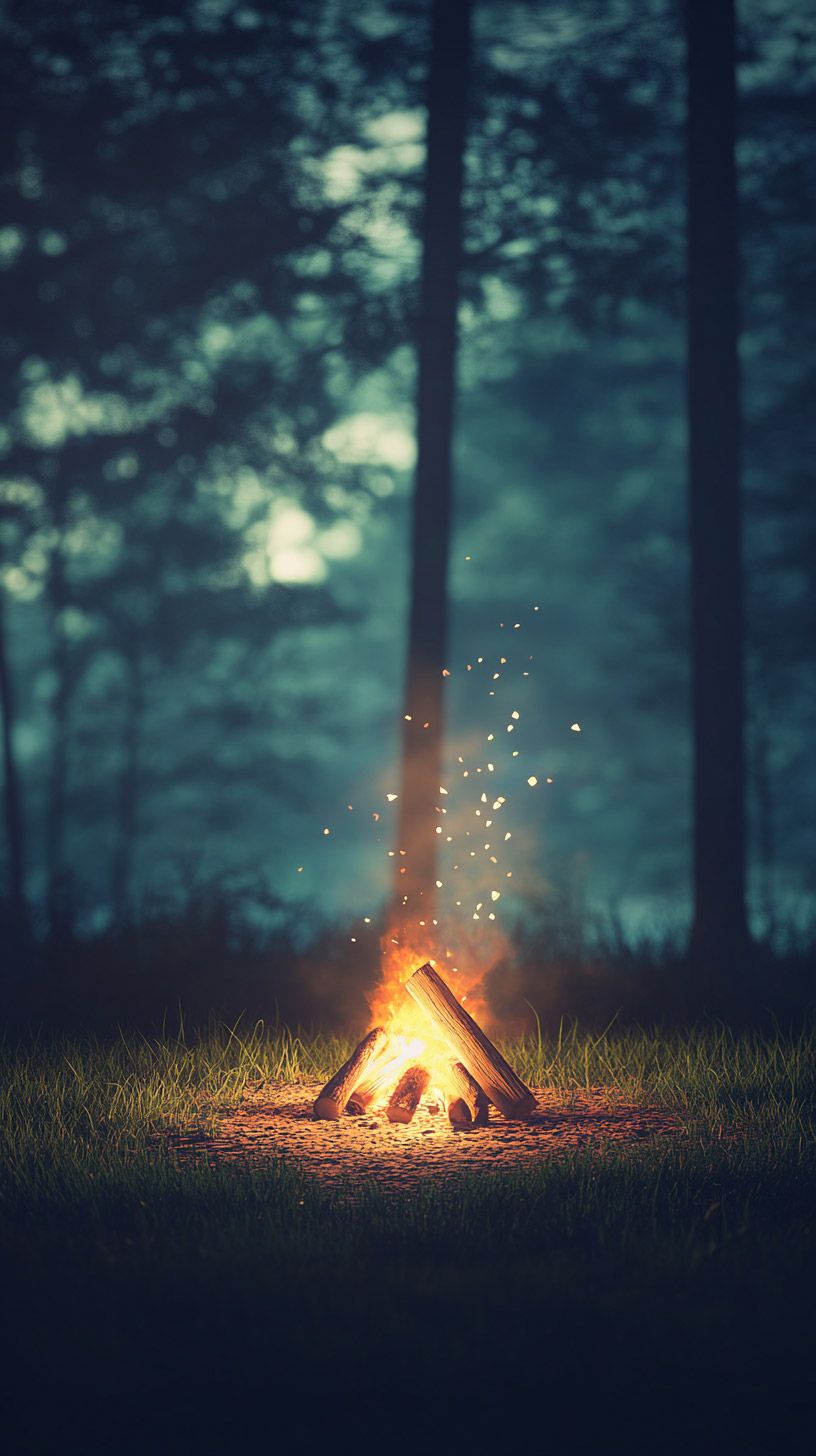 Explore Blurry Campfire Wallpapers for Your Mobile Screen