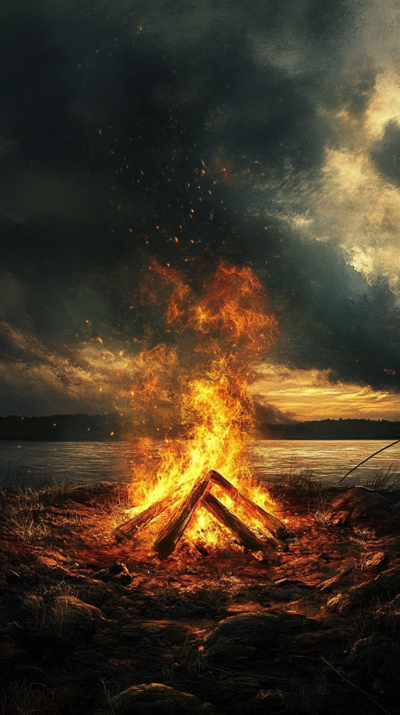 Experience Nature with Campfire Digital Background Images