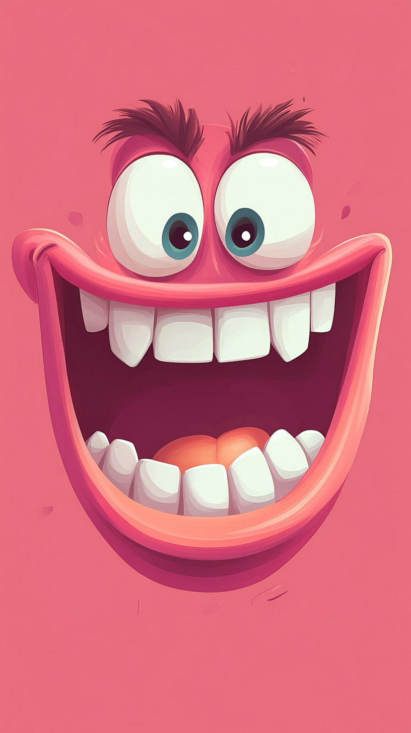 Playful Cartoon Faces for Android Mobile Wallpapers