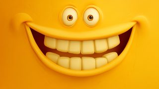 Free AI Wallpaper: Cartoon Smile Background for PCs