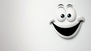 16:9 Cartoon Face Digital Background: HD Wallpaper