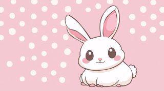 Cute Bunny AI Wallpaper for Your HD Desktop Background