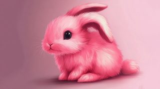 Joyful Cute Bunny Wallpaper in 1920x1080 Resolution